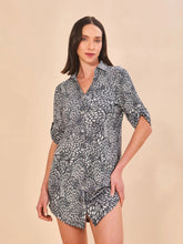 Load image into Gallery viewer, Model Front: Uv Line Shirtdress Shirtdress Asas Upf50+