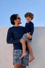 Load image into Gallery viewer, Image 07: Uv Line Short For Men / Bermuda Shorts Acqua Boxer Tie Dye Blue Upf50+