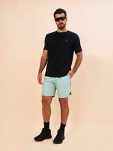 Load image into Gallery viewer, Model Front: Uv Line Short For Men / Bermuda Shorts Acqua Boxer Indigo Upf50+