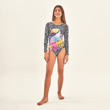 Load image into Gallery viewer, Image 05: Uv Line Girl's One-Piece Swimsuit Girl Tucano Upf50+