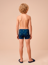 Load image into Gallery viewer, Model Back: Uv Line Boy's Swimwear Swim Trunks Kids Pirates Fun Upf50+