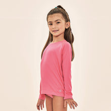 Load image into Gallery viewer, Image 02: Uv Line Rash Guard Acqua Qr Code Chiclete Fluor Upf50+