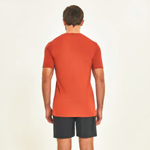 Load image into Gallery viewer, Model Back: Uv Line Fitness Top T-Shirt Sport Fit Ferrugem Upf50+