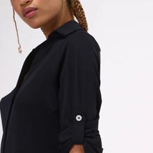 Load image into Gallery viewer, Image 04: Uv Line Shirtdress Shirtdress Copenhagen Fem Black Upf50+
