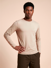 Load image into Gallery viewer, Gallery: Uv Line T-Shirt For Men Longsleeve New Fit Masc Sand Upf50+
