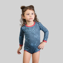 Load image into Gallery viewer, Image 12: Uv Line Baby Swimwear Macaquinho Baby Listras Upf50+
