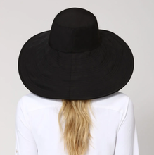 Load image into Gallery viewer, Model Back: Uv Line Floppy Hat Beverly Hills Preto Upf50+
