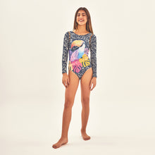 Load image into Gallery viewer, Image 05: Uv Line Girl's One-Piece Swimsuit Girl Tucano Upf50+
