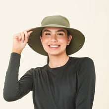 Load image into Gallery viewer, Image 04: Uv Line Bucket Hat Hat California Nac Fem Green Militar Upf50+
