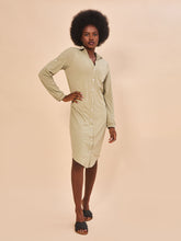 Load image into Gallery viewer, Image 02: Uv Line Shirtdress Shirtdress Copenhagen Mescla Areia Upf50+
