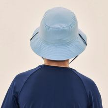 Load image into Gallery viewer, Image 06: Uv Line Bucket Hat Basic Kids Maringo Azul Ceu Upf50+
