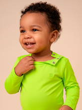 Load image into Gallery viewer, Image 04: Uv Line Rash Guard Longsleeve Baby Yellow Fluor Upf50+
