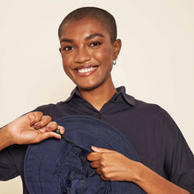 Load image into Gallery viewer, Image 06: Uv Line Floppy Hat Hat Paris Ville L Fem Blue White Upf50+
