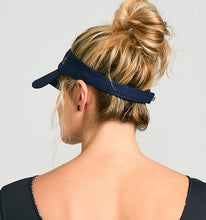 Load image into Gallery viewer, Image 08: Uv Line Visor Visor Athletic Dry Fem Navy Blue Upf50+
