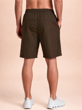 Load image into Gallery viewer, Model Back: Uv Line Short For Men / Bermuda Shorts New Fit Masc Brown Upf50+
