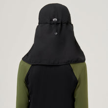 Load image into Gallery viewer, Model Back: Uv Line Caps Cap Legionario Teens Inf Black Upf50+
