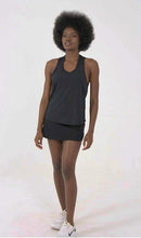 Load image into Gallery viewer, Product Front: Uv Line Fitness Top Regata Sport Color Fem Preto Upf50+

