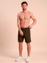 Load image into Gallery viewer, Image 05: Uv Line Short For Men / Bermuda Shorts New Fit Masc Brown Upf50+

