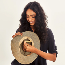 Load image into Gallery viewer, Image 06: Uv Line Fedora Hat Hat Giovana Imp Fem Mescla Upf50+
