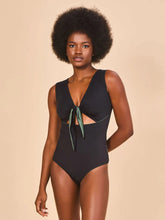 Load image into Gallery viewer, Image 06: Uv Line One-Piece Mirela Green Cactus Black Upf50+
