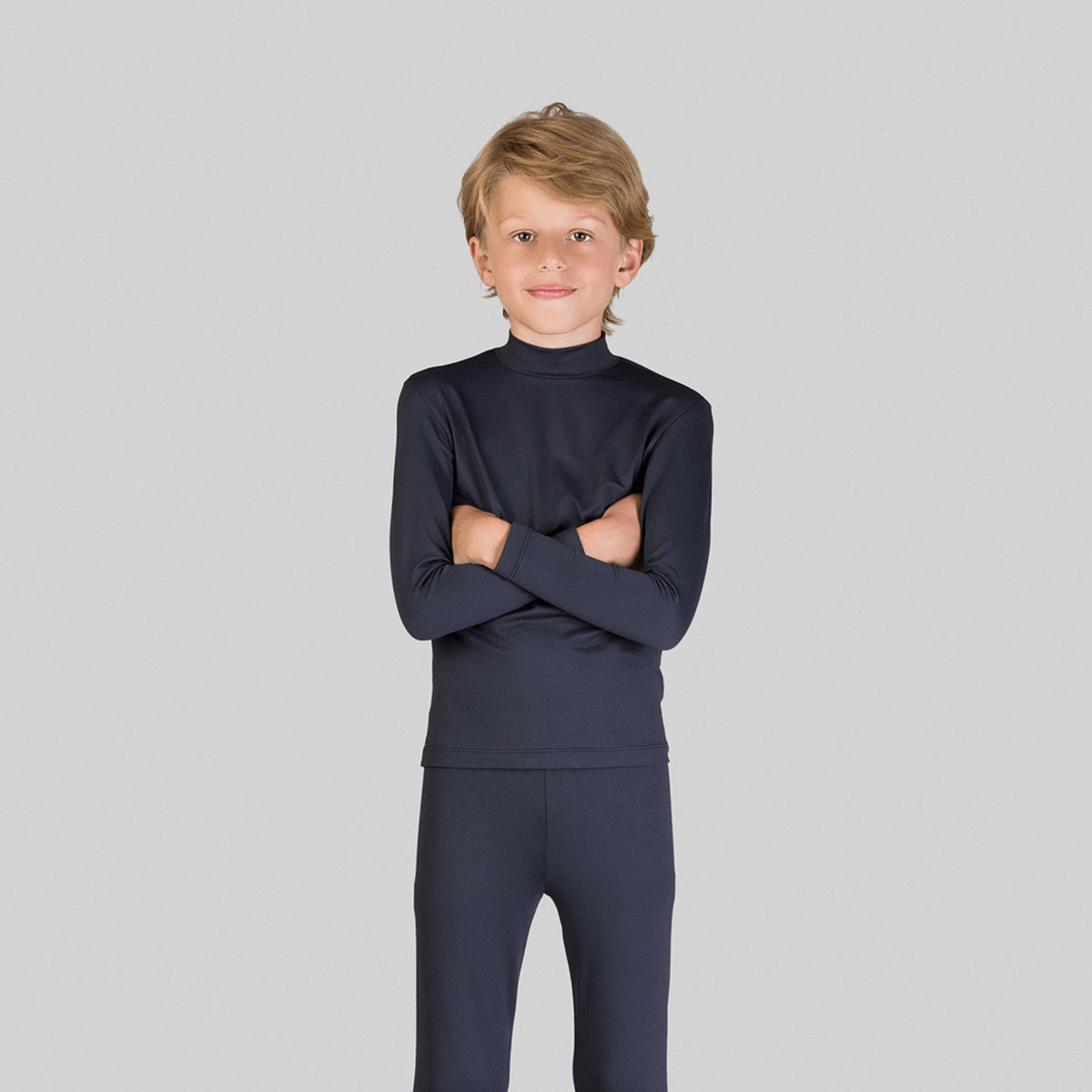 Rash Guard - Rash Guard Kids High-Neck Black Upf50+ - Black – UV.LINE