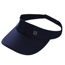 Load image into Gallery viewer, Product Front: Uv Line Visor Visor Athletic Dry Fem Navy Blue Upf50+
