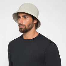 Load image into Gallery viewer, Model Front: Uv Line Bucket Hat Hat Toronto Colors Masc Sand Upf50+
