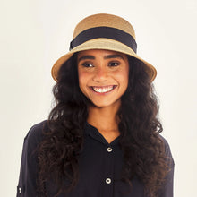 Load image into Gallery viewer, Model Front: Uv Line Bucket Hat Cap-Ferrat Kaki Upf50+
