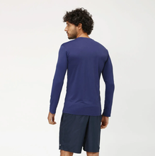 Load image into Gallery viewer, Model Back: Uv Line Rash Guard Longsleeve Uvpro Marinho
