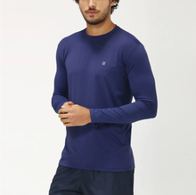 Load image into Gallery viewer, Image 02: Uv Line Rash Guard Longsleeve Uvpro Marinho
