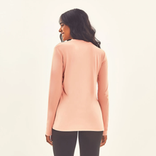 Load image into Gallery viewer, Model Back: Uv Line Rash Guard Longsleeve Sport Fit Solar Rose Upf50+

