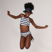 Load image into Gallery viewer, Model Front: Uv Line Girl's Two-Piece Bikini Set Listras Upf50+
