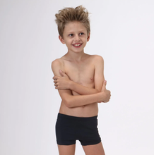 Load image into Gallery viewer, Model Front: Uv Line Boy's Swimwear Sunga Kids Preto Upf50+
