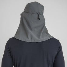 Load image into Gallery viewer, Model Back: Uv Line Flap Hat Cap Leg Atacama 2021 Masc Grey Upf50+
