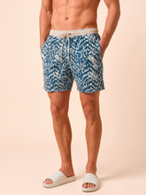 Load image into Gallery viewer, Gallery: Uv Line Short For Men / Bermuda Shorts Acqua Boxer Tie Dye Blue Upf50+
