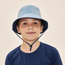 Load image into Gallery viewer, Image 04: Uv Line Bucket Hat Basic Kids Maringo Azul Ceu Upf50+
