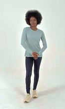 Load image into Gallery viewer, Product Front: Uv Line Rash Guard Longsleeve Fem New Fit Verde Agua Upf50+
