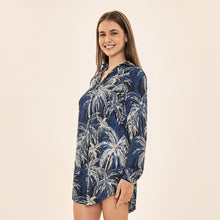 Load image into Gallery viewer, Image 06: Uv Line Shirtdress Shirtdress Coqueiros Marinho Upf50+
