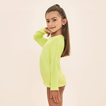Load image into Gallery viewer, Image 02: Uv Line Rash Guard Acqua Qr Code Amarelo Fluor Upf50+
