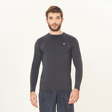 Load image into Gallery viewer, Model Front: Uv Line Rash Guard Longsleeve Uv X Pro Preto Upf50+
