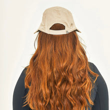 Load image into Gallery viewer, Model Back: Uv Line Caps Visor Capri Colors Nac Fem Sand Black Upf50+
