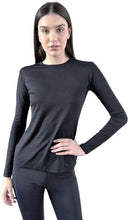 Load image into Gallery viewer, Product Front: Uv Line Rash Guard Longsleeve Fem Skin Infratherm Preto Upf50+
