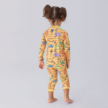 Load image into Gallery viewer, Model Back: Uv Line Girl's One-Piece Baby Dino
