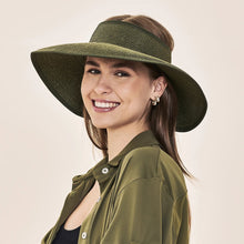 Load image into Gallery viewer, Image 02: Uv Line Visor Visor Siena Imp Fem Militar Green Upf50+
