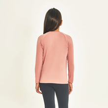 Load image into Gallery viewer, Model Back: Uv Line Rash Guard Longsleeve Uprpo Inf Rose Upf50+
