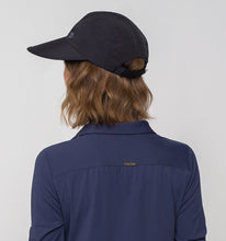 Load image into Gallery viewer, Model Back: Uv Line Caps Visor Capri Colors Nac Fem Black Upf50+
