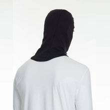 Load image into Gallery viewer, Model Back: Uv Line Flap Hat Skin Mask Balaclava Uni Black Upf50+
