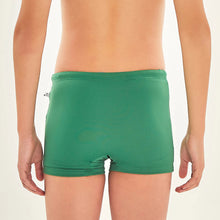 Load image into Gallery viewer, Model Back: Uv Line Boy's Swimwear Trunks Kids F Inf Brazil Green Upf50+
