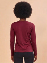 Load image into Gallery viewer, Model Back: Uv Line Rash Guard Longsleeve Uvpro Vermelho Quimado Upf50+
