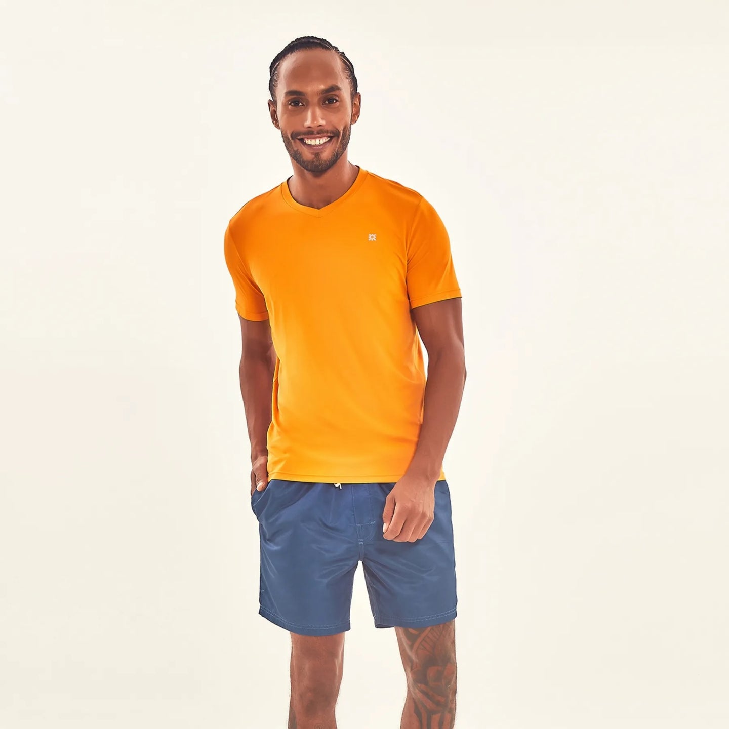 T-Shirt Sport Fit Orange UPF50+